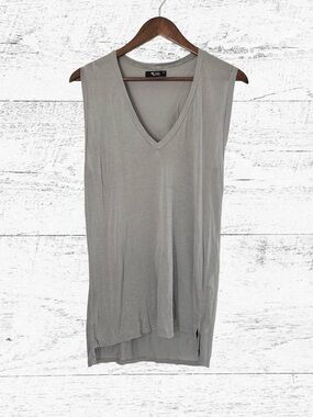 Michael Lauren Gray Sleeveless Blouse